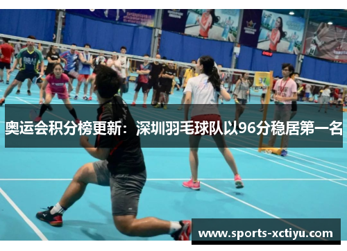 奥运会积分榜更新：深圳羽毛球队以96分稳居第一名